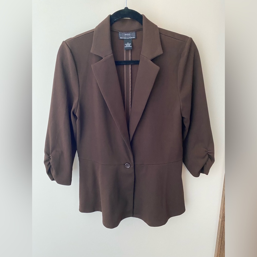 New York Clothing Co Brown Blazer